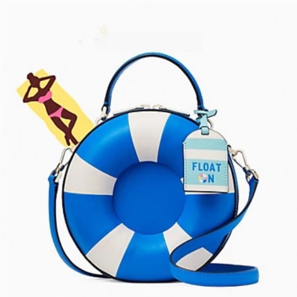 Blue and White Lifebuoy Handbag - Picture 2 of 8